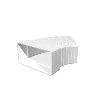 Колено плоское разноугловое 60х204