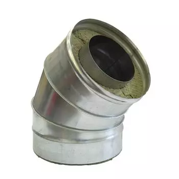 Колено-сэндвич 135° ф150х250 (430/0,8+оц.) FERRUM