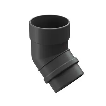 Колено трубы Docke Lux Графит, 45°