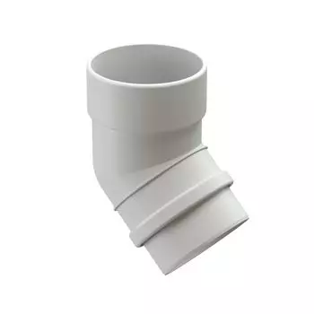 Колено трубы Docke Lux Пломбир, 45°