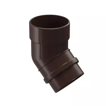 Колено трубы Docke Lux Шоколад 45°
