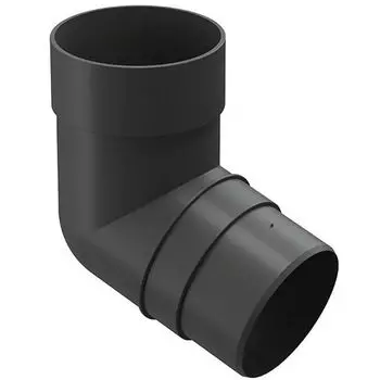 Колено трубы Docke Premium Графит, 72°