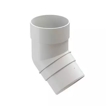 Колено трубы Docke Premium Пломбир 45°