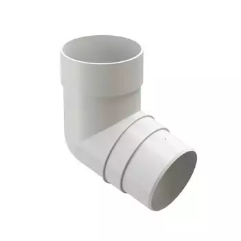 Колено трубы Docke Premium Пломбир,72°