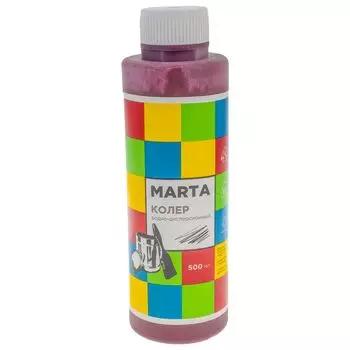 Колер MARTA в/д бордовый, 500 мл
