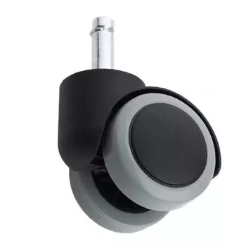 Колесо мебельное для офисных кресел d=50мм, с мягким ходом, штифт 11×22мм