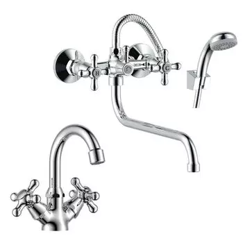 Комлект смесителей Rossinka SET02-50 "2 в 1"