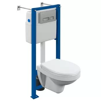 Комплект инсталляции 3 в 1 с унитазом Cersanit Delfi (S-SET-DEL/Vec/TPL/Mo-Cm-w)