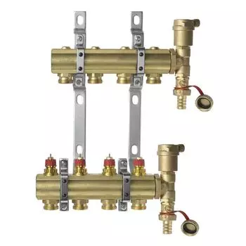 Коллекторная группа Danfoss FHF-4 SET 1" 3/4"х4 выхода