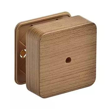 Коробка универсальная для кабель-каналов 80х80х25 IP40 (коричневая)