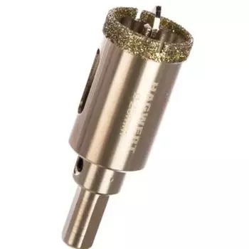 Коронка алмазная с центрирующим сверлом по керамограниту и керамике 25мм Hagwert