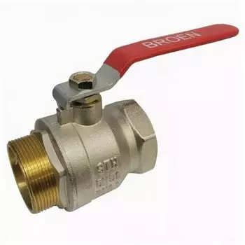 Кран шаровый латунный DN 050 PN 30 нр-вр [34980B] БРОЕН