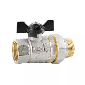 Кран шаровый со сгоном 1" (бабочка) LD Pride