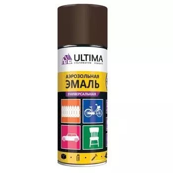 Краска аэрозольная универсальная Ultima шоколадно-коричневый Ral 8017 520 мл