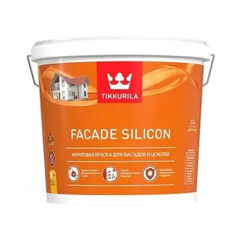 Краска фасадная Tikkurila Fasade Silicon глубокоматовая база А 0,9 л