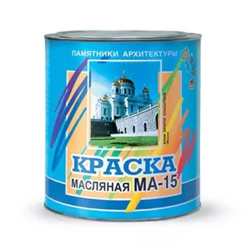 Краска масляная МА-15 зеленый (0,9кг)