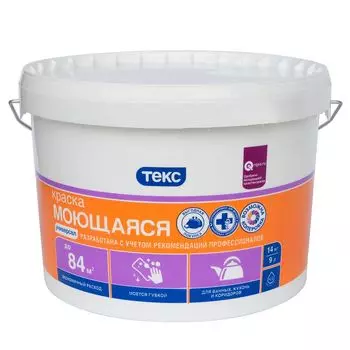 Краска TEKS Универсал моющаяся база А 14кг