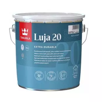 Краска для влажных помещений Tikkurila Luja 20 полуматовая база С 2,7 л