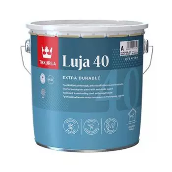 Краска для влажных помещений Tikkurila Luja 40 полуглянцевая база А 2,7 л