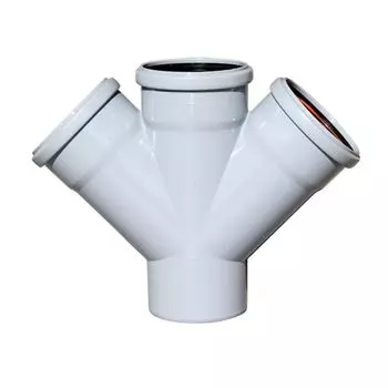Крестовина канализационная 110х110х110х45°С