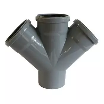 Крестовина канализационная 110х110х110х45гр TEBO