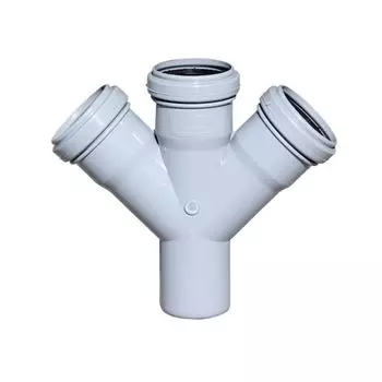 Крестовина канализационная 50х50х50х45гр