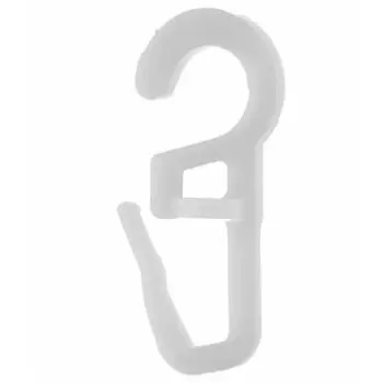 Крючки для карниза круглого, 20шт/уп, белые, Магелан