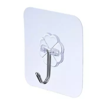 Крючок самоклеящийся прозрачный