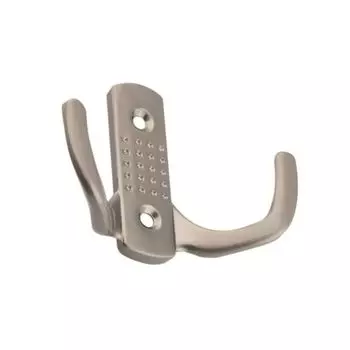 Крючок-вешалка 2-рожковый К2342 матовый никель