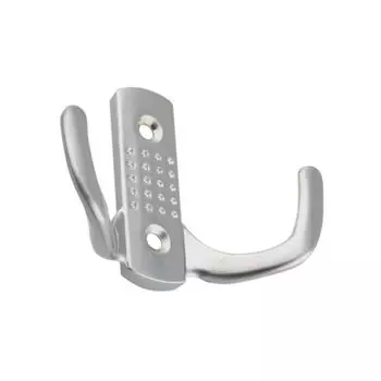 Крючок-вешалка 2-рожковый KR060SC матовый хром