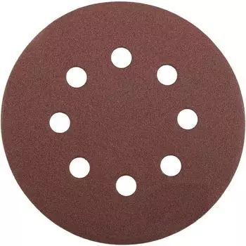 Круг перфорированный из абразив. бумаги 125мм/№120 10шт/уп