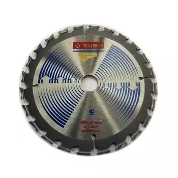 Круг пильный по дереву 160х20х24Т, ЗУБР