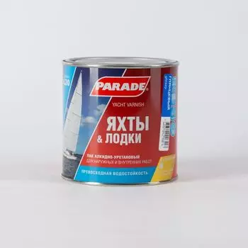 Лак яхтный алкидно-уретановый Parade L20, глянцевый, 0,75л