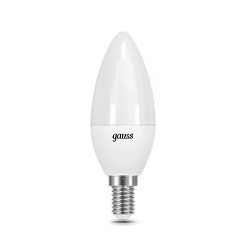 Лампа Gauss LED Свеча E14 6.5W 550lm 4100К 1/10/50