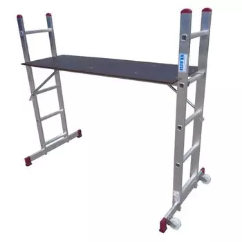 Лестничные подмости Krause Corda 2х5, с роликами