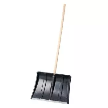 Лопата снеговая 48х36 см деревянный черенок