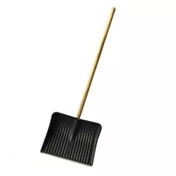 Лопата снеговая 51*41см деревянный черенок