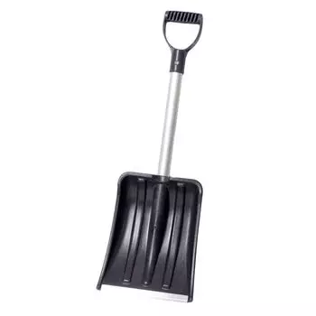 Лопата снеговая автомобильная 24х30см, алюминиевый черенок