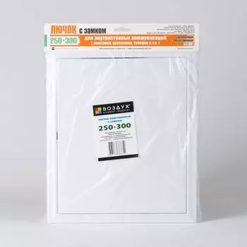 Лючок пластиковый 250х300 с защелкой
