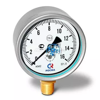 Манометр низкого давления КМ22Р (60 кПа)-G1/2-1,5