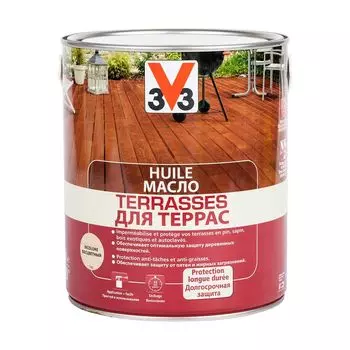 Масло для террас Бесцветное 2,5л V33