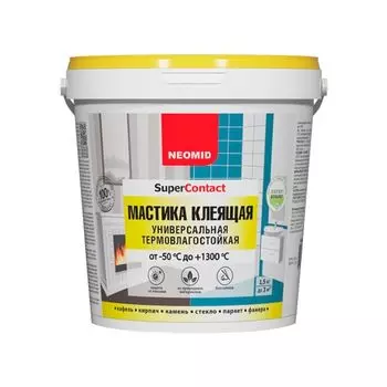 Мастика клеящая термовлагостойкая Neomid Supercontact, 1,5 кг