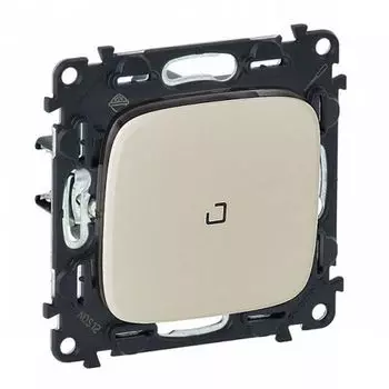 Механизм переключателя Legrand Valena Allure 1-клавишный с подсветкой безвинт зажимы слоновая кость