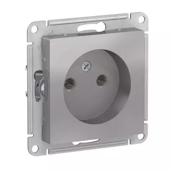 Механизм розетки 1-м СП 16А алюм. SchE ATN000341 Atlas Design