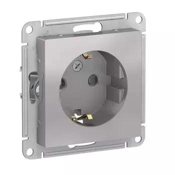 Механизм розетки 1-м СП 16А алюм. SchE ATN000345 Atlas Design