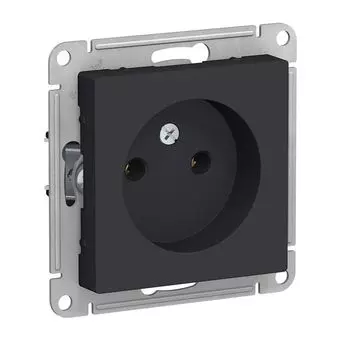 Механизм розетки 1-м СП 16А карбон SchE ATN001041 Atlas Design