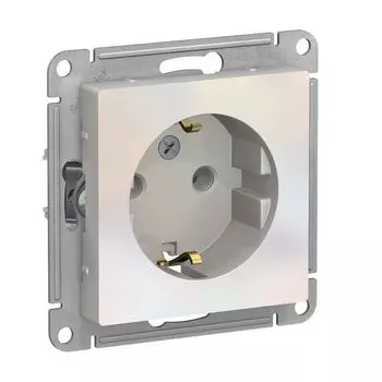 Механизм розетки 1-м СП 16А жемчуж. SchE ATN000443 Atlas Design