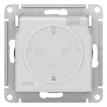 Механизм розетки 1-м СП Aqua 16А с заземлением SchE ATN440146 Atlas Design