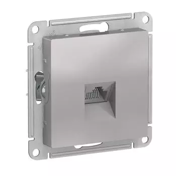 Механизм розетки компьютерной RJ45 алюм. SchE ATN000383 Atlas Design