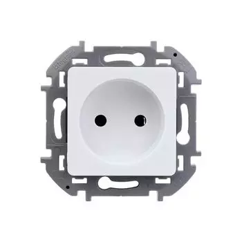 Механизм розетки Legrand Inspiria белый 1-местной